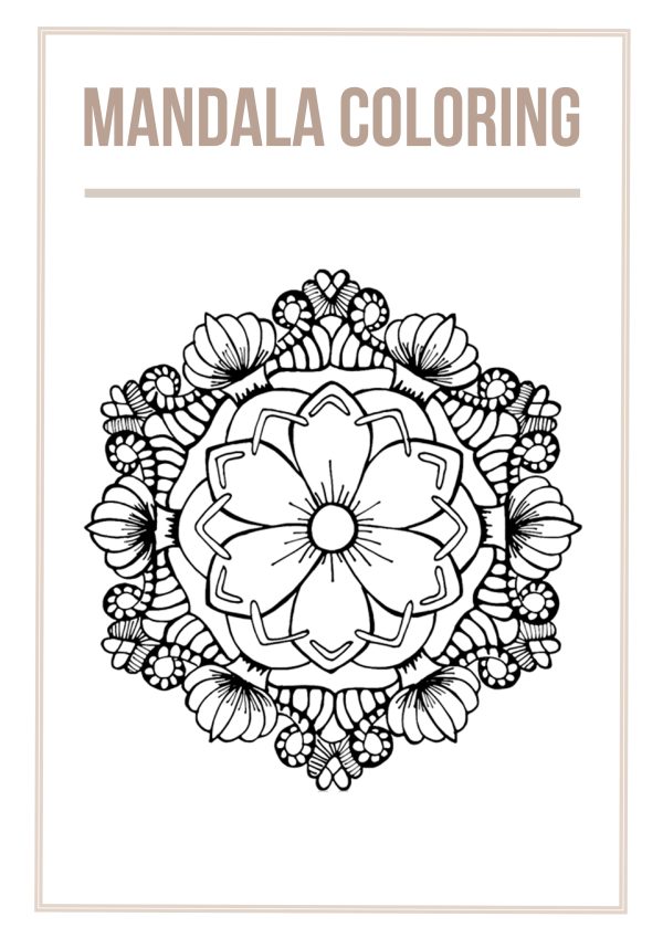 Cover_Mandala Coloring Worksheet Set